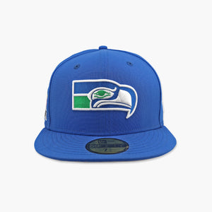 Seattle Seahawks Classic Royal Throwback Super Bowl LX Champions Side Patch Fitted Hat