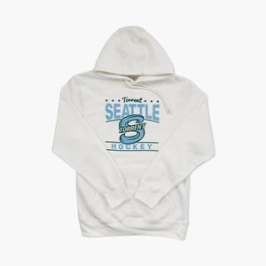 Seattle Torrent Hockey Vintage Feel White Hoodie