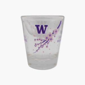 Washington Huskies Cherry Blossom Shot Glass
