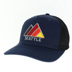 The Peak Navy Slub/Black Seattle Trucker Hat