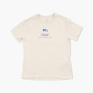 Seattle Seahawks Women's Legacy Script Cream T-Shirt