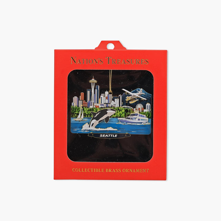 Seattle Waterfront Multi-Layer Ornament