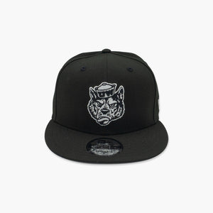 Washington Huskies Sailor Dawg Black & White Monotone Snapback