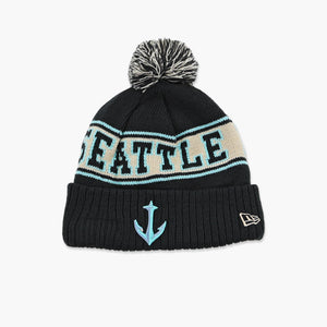 Seattle Kraken Anchor Crest Cuff Pom Beanie