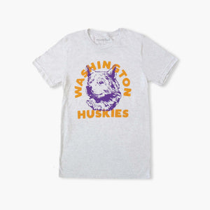 Washington Huskies Off-White Mascot T-Shirt