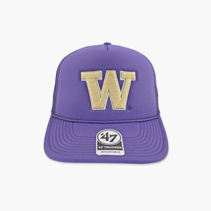 Washington Huskies '47 Brand Purple Foam Trucker Hat