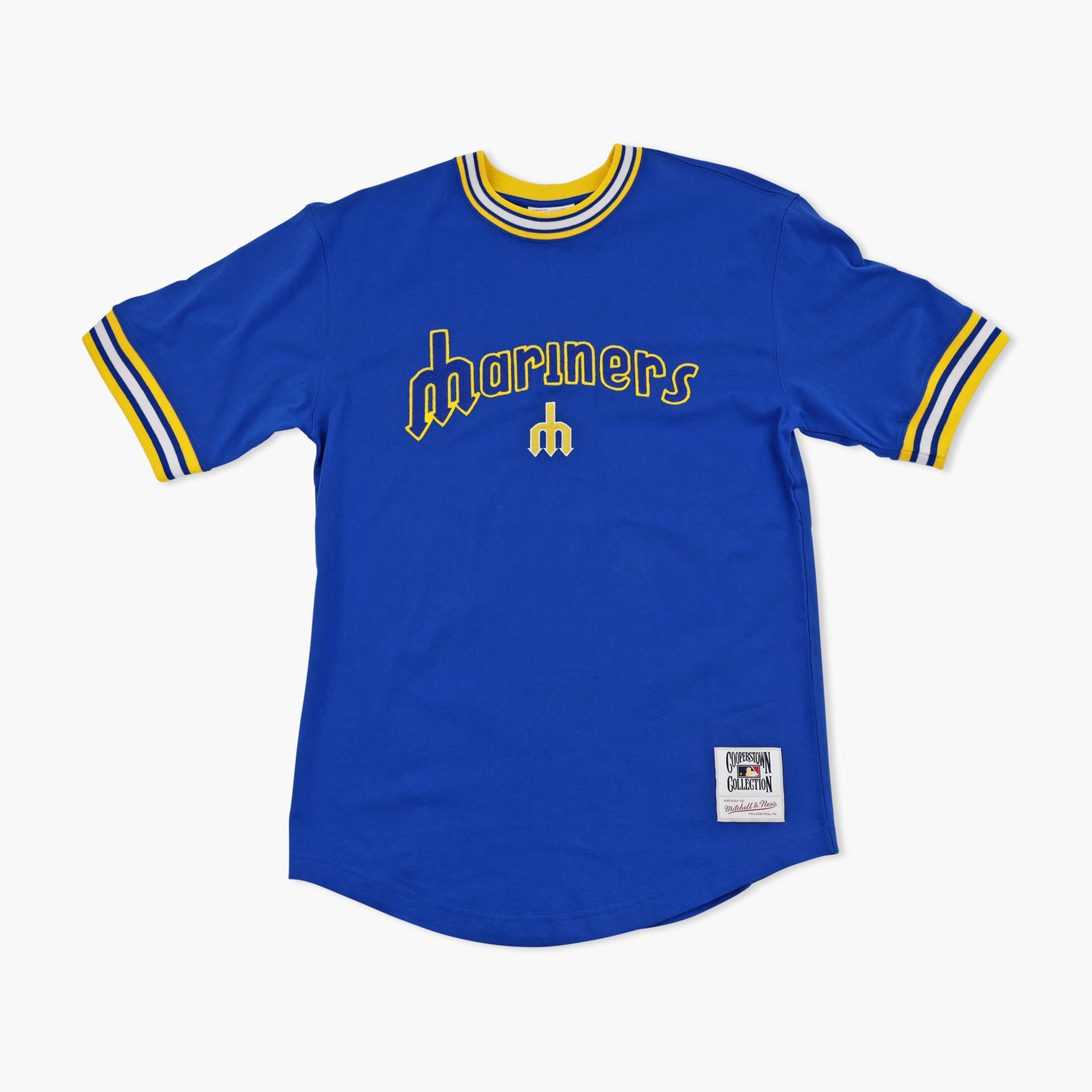Men's Mitchell & Ness Royal Seattle Mariners Wild Pitch Ringer T-Shirt Size: 2XL