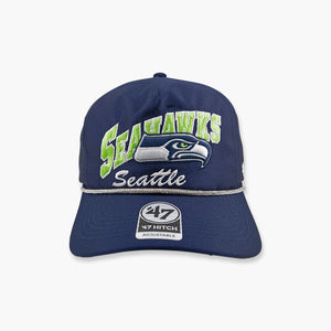 Seattle Seahawks Navy Trendy Glitter Hitch Snapback