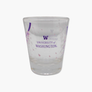 Washington Huskies Cherry Blossom Shot Glass