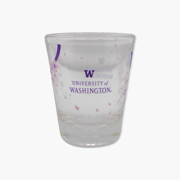 Washington Huskies Cherry Blossom Shot Glass