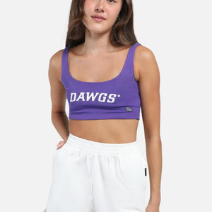 Washington Huskies Women's Purple Scoop Crop Top