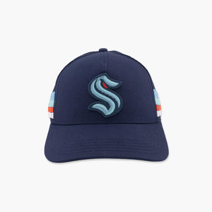 Seattle Kraken Racing Stripe Trucker Hat