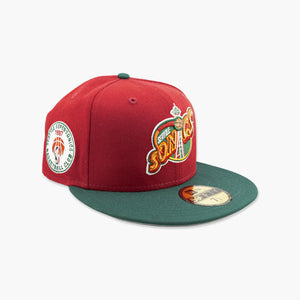Seattle SuperSonics Cardinal Green 1967 Basketball Club Fitted Hat