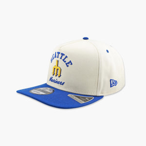Seattle Mariners Cream Trident Logo Dugout Classic A-Frame Snapback