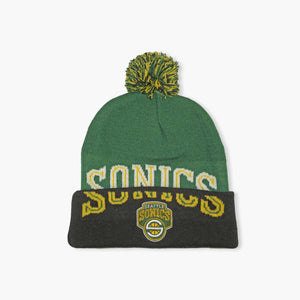 Seattle SuperSonics Double Take Cuff Pom Beanie