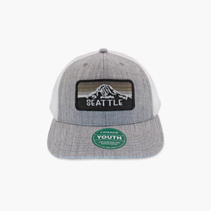 Tonal Horizon Melange Grey/White Seattle Youth Trucker Hat