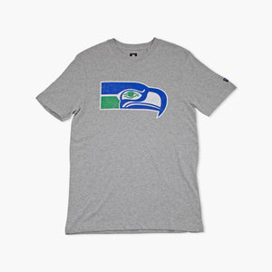 Seattle Seahawks Heather Grey Throwback T-Shirt