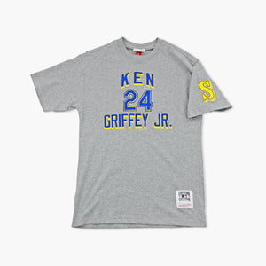 Seattle Mariners Gray Ken Griffey Jr. Player Collection Embroidered T-Shirt