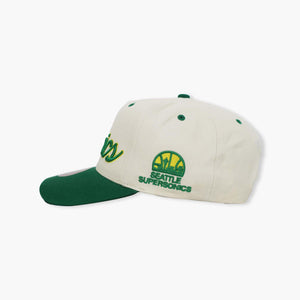 Seattle SuperSonics Specialty Script Cream Pro Crown Hat
