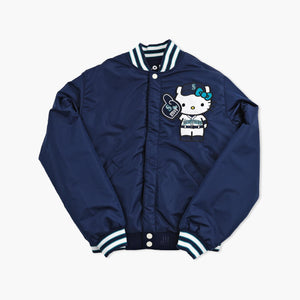 Seattle Mariners Hello Kitty Navy Varsity Jacket - Reversible