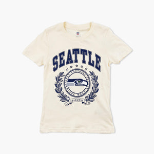 Seattle Seahawks Cream Olympian Youth Girls T-Shirt
