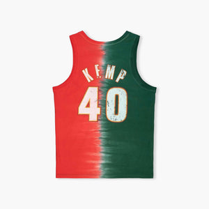 Seattle SuperSonics Shawn Kemp Tie Dye Cotton Tanktop