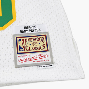 Seattle SuperSonics Gary Payton 1994 White Swingman Jersey