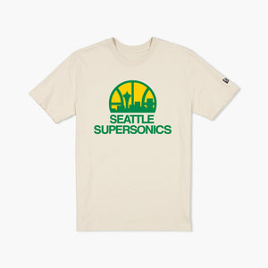 Seattle SuperSonics Cream Skyline T-Shirt