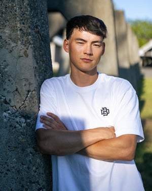 The BD Monogram Essential White T-Shirt, Big Dumper Drop 2