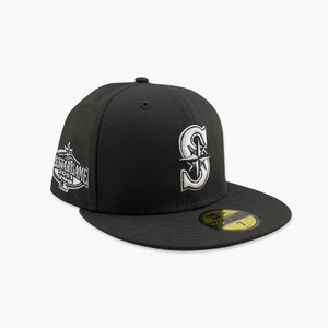 Seattle Mariners Black & White 2001 All-Star Game Fitted Hat