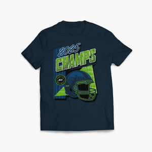 Gridiron Glory 2025 Champs Navy T-Shirt - Youth