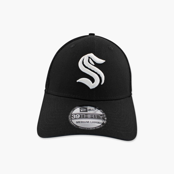 Seattle Kraken Black Mesh FlexFit Hat