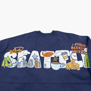 Seattle Cartoon Glitter Spirit Jersey