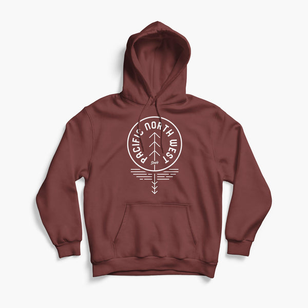 PNW Reflection Maroon Hoodie