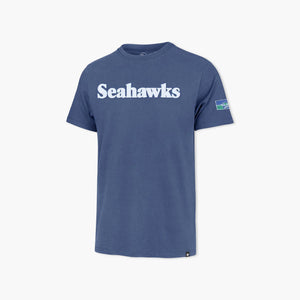 Seattle Seahawks Cadet Blue Wordmark Fieldhouse Premier T-Shirt