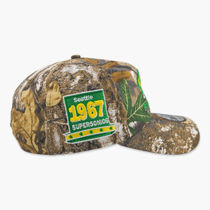 Seattle SuperSonics RealTree Camo Established 1967 A-Frame Snapback