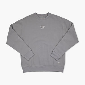 Washington Huskies Wolf Grey Premium Heavyweight Crewneck
