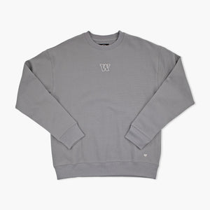 Washington Huskies Wolf Grey Premium Heavyweight Crewneck
