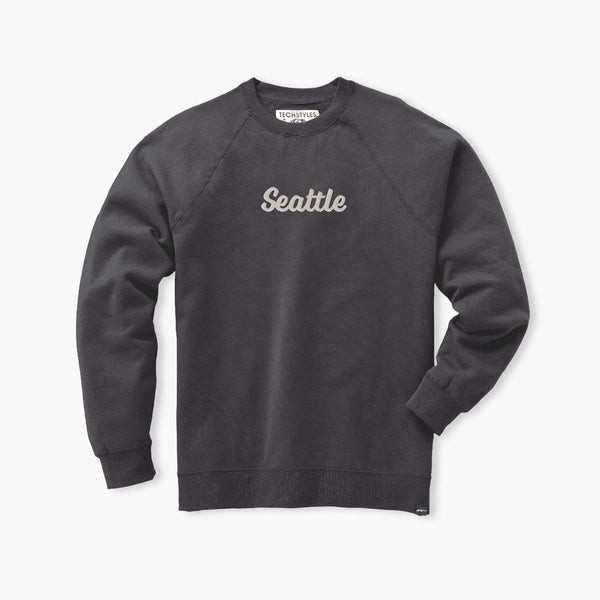 Seattle Black Hometown Embroidered Crewneck