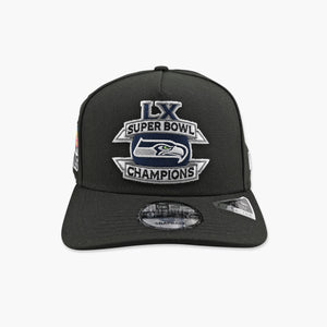 Seattle Seahawks Black Super Bowl LX Champions Wings of Victory A-Frame Hat