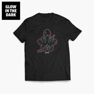 Hocktopus Black Ice Glow In The Dark T-Shirt