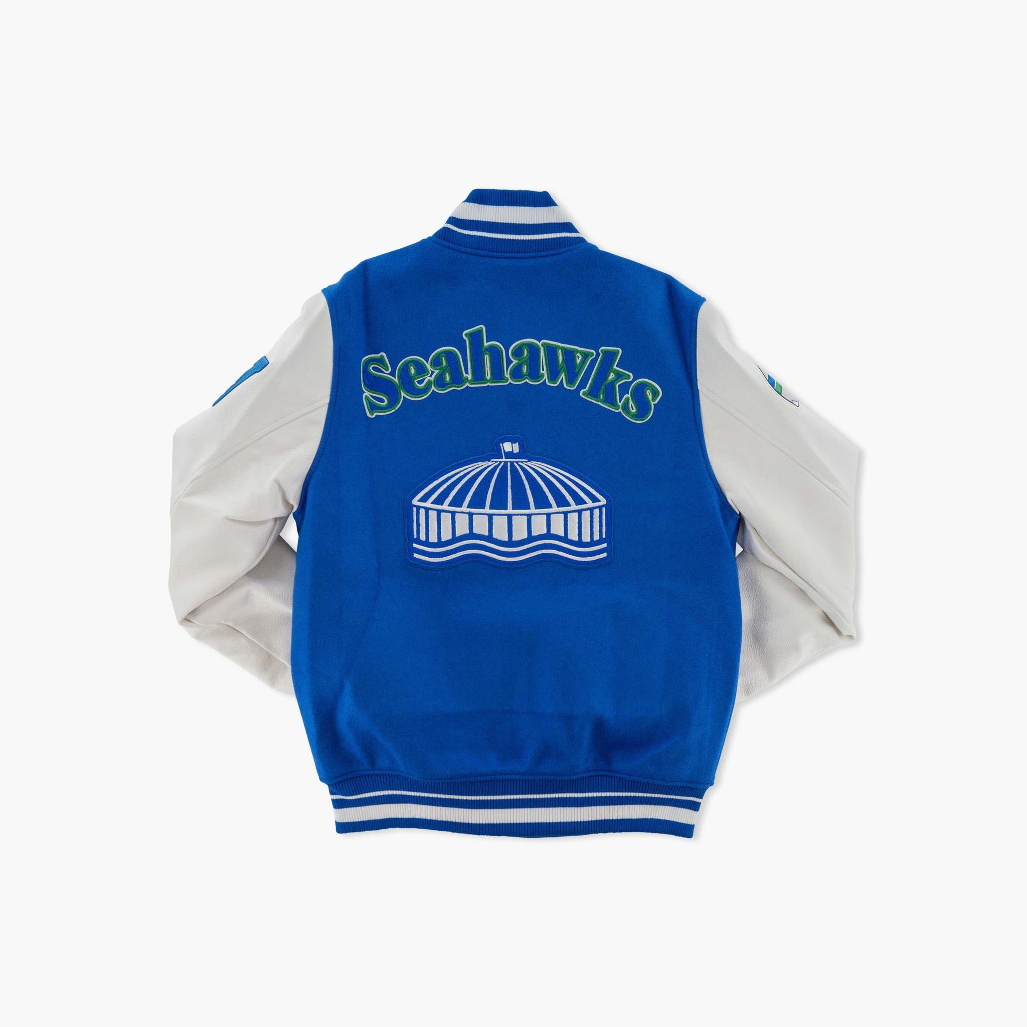 Seattle Seahawks Ultimate Throwback Kingdome Varsity Jacket 
