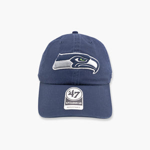 Seattle Seahawks Navy Clean Up Adjustable Hat