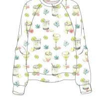 Lime Sunshine Ivory Long Sleeve Top