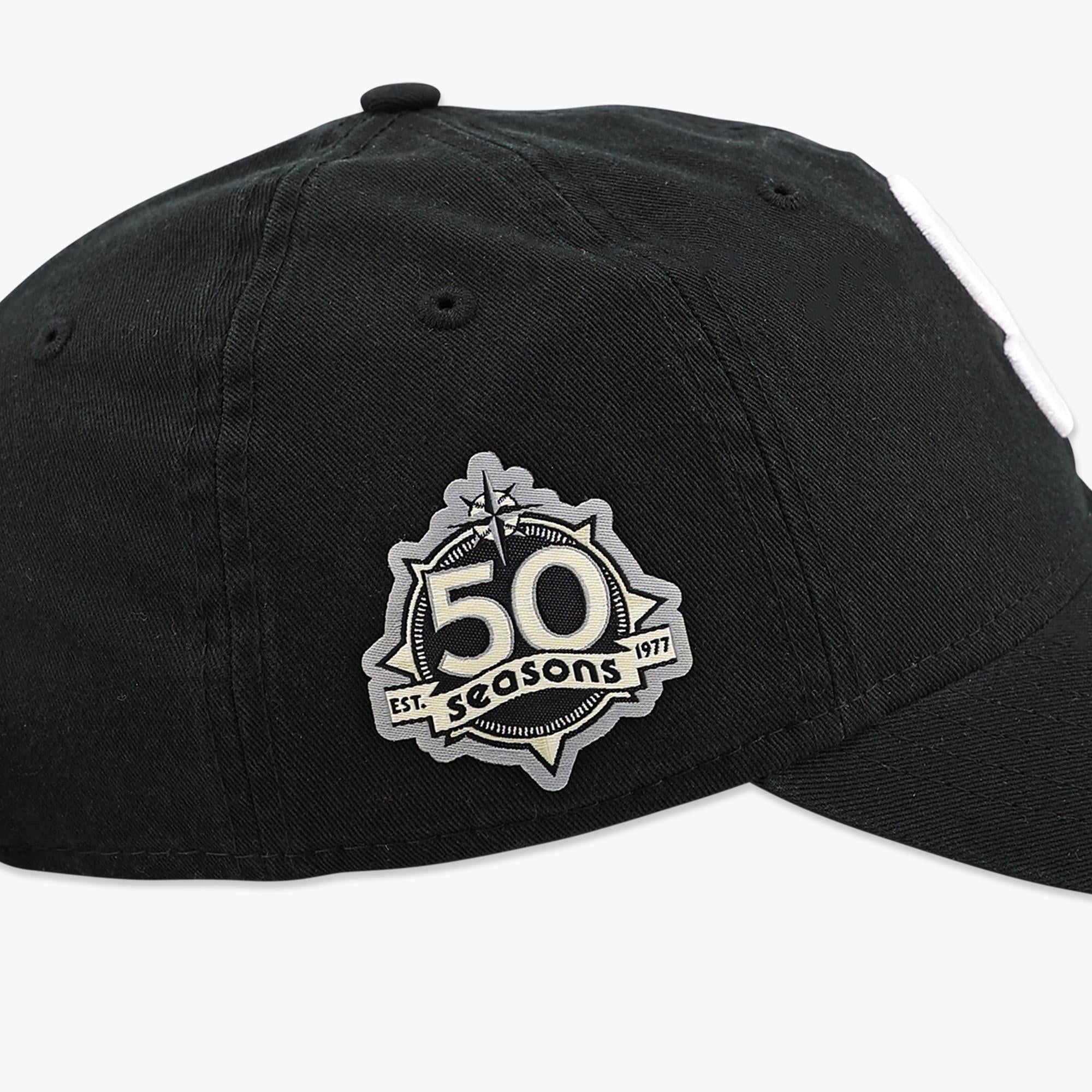 50th Loading Seattle Mariners Steelheads 50th Anniversary Patch Black Adjustable Ha ...