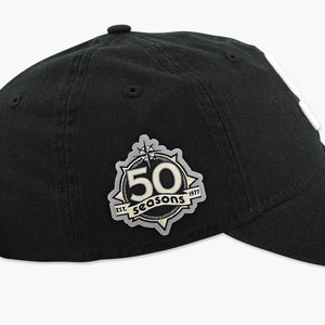 Seattle Mariners Steelheads 50th Anniversary Patch Black Adjustable Hat