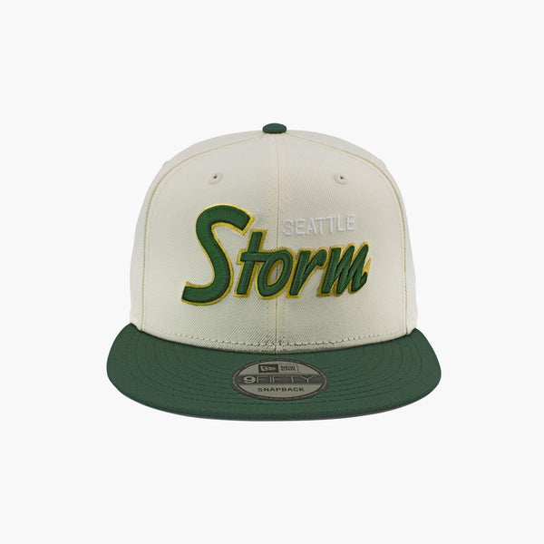 Seattle Storm Cream Script Snapback