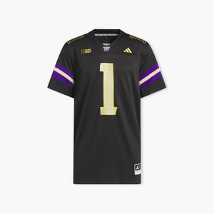 Washington Huskies Adidas 2025 Blackout Alternate Jersey