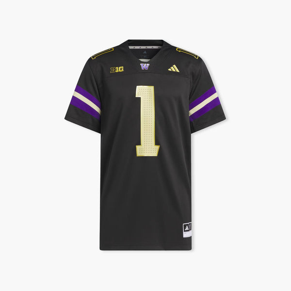 Washington Huskies Adidas 2025 Blackout Alternate Jersey
