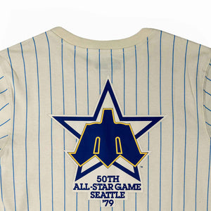 Seattle Mariners Cream Pinstripes T-Shirt